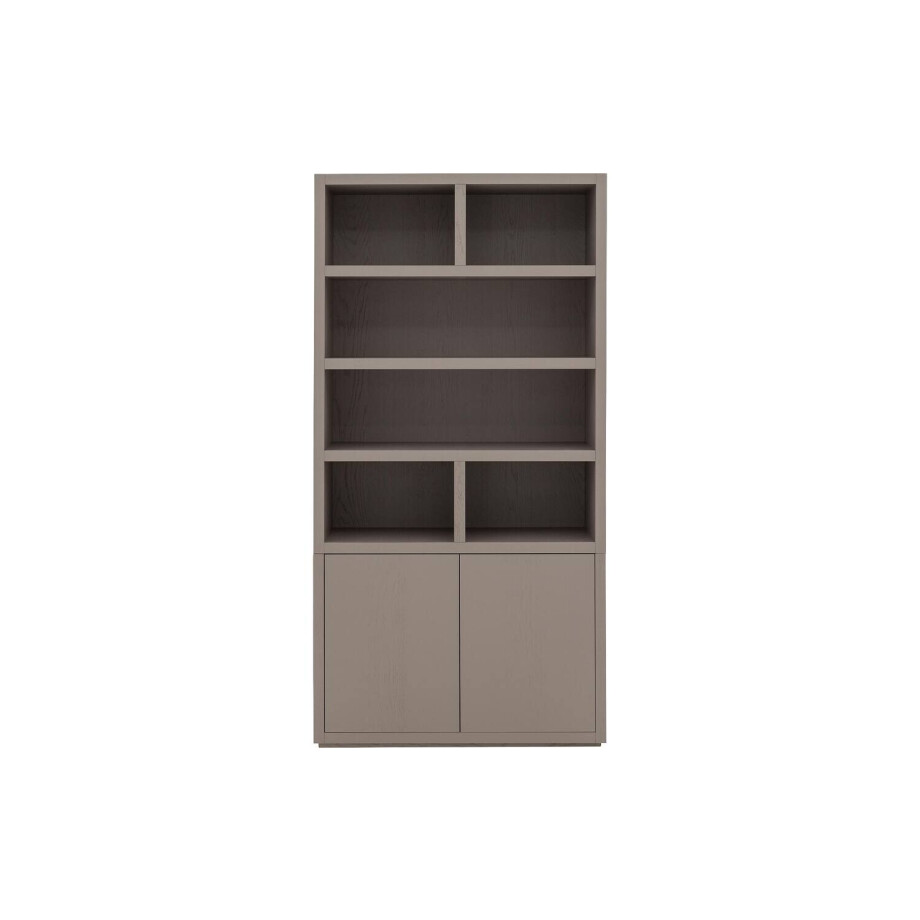 Goossens Buffetkast Barcelona, 2 deuren 6 open vakken, bruin eiken, 108 x 212 x 45 cm, stijlvol landelijk Goossens Buffetkast Barcelona, 2 deuren 6 open vakken, bruin eiken, 108 x 212 x 45 cm, stijlvol landelijk afbeelding 1