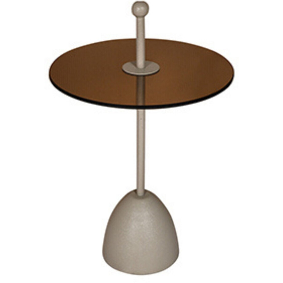 by Mooss - Bijzettafel - Glas - Rond - Green - Gray - Ø 40 - Metaal - Trendy - Handvat by Mooss - Bijzettafel - Glas - Rond - Green - Gray - Ø 40 - Metaal - Trendy - Handvat afbeelding 1