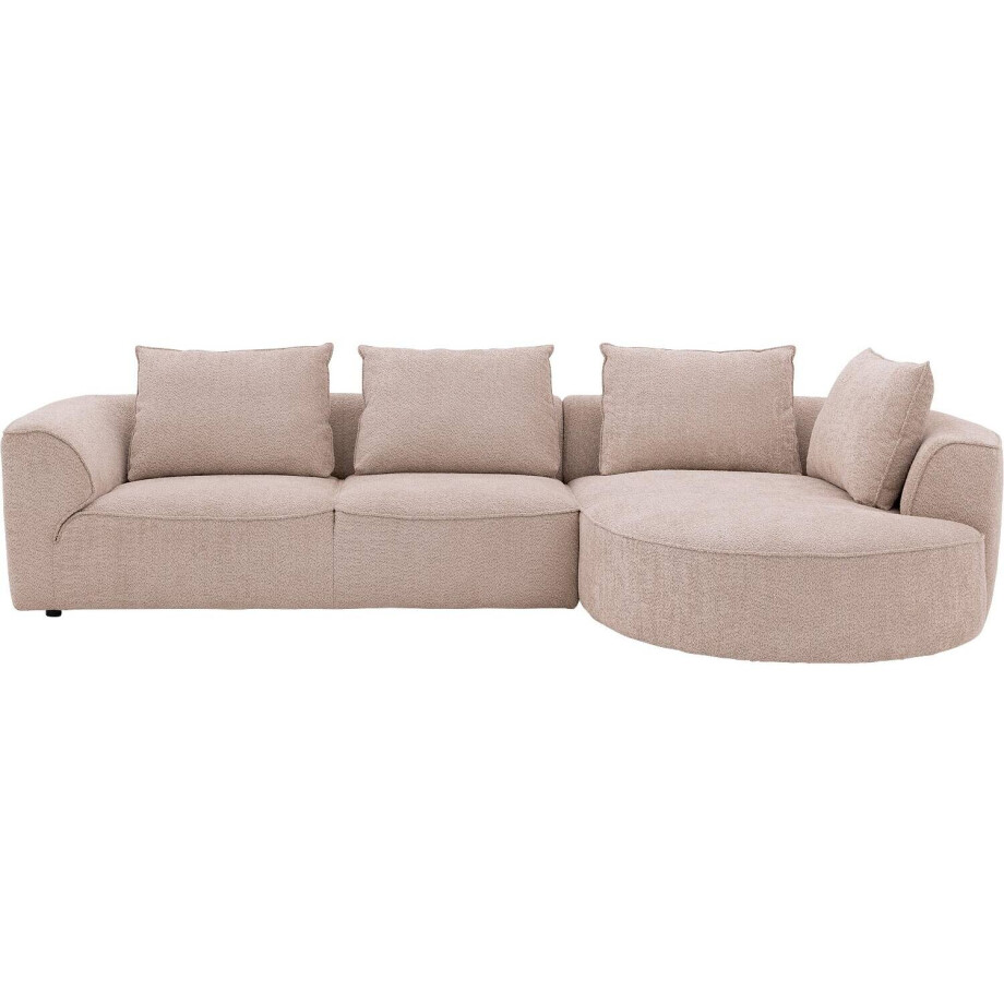 Goossens Bank Jada beige, stof, 2,5-zits, stijlvol landelijk afbeelding 1