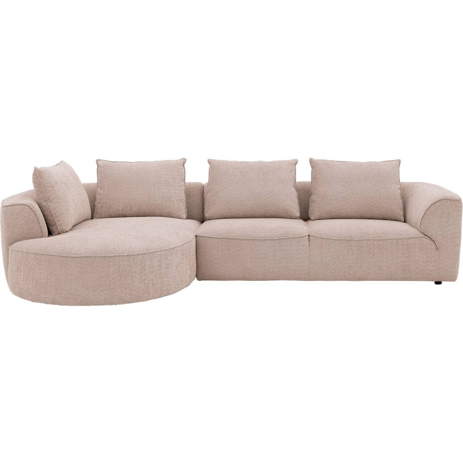 Goossens Bank Jada beige, stof, 2,5-zits, stijlvol landelijk afbeelding 1