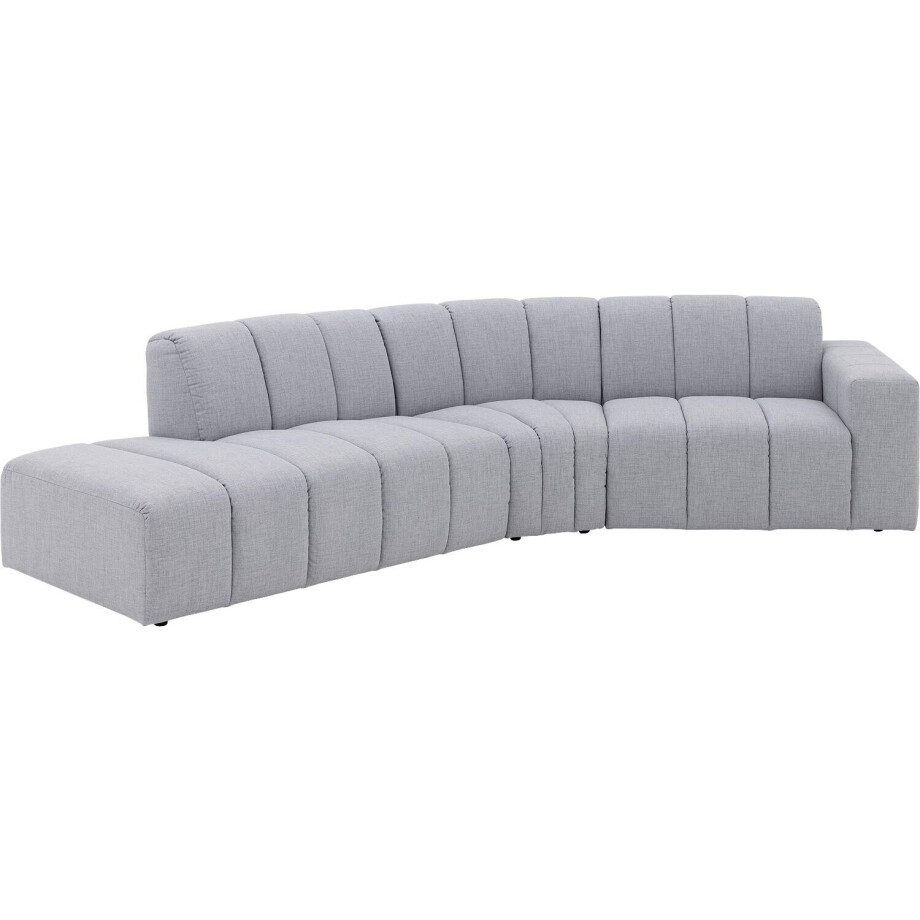 Goossens Bank Lewis grijs, stof, modern design afbeelding 1