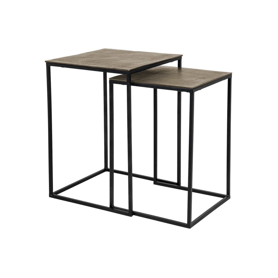 Richmond Salontafel 'Finn' Set van 2 stuks, kleur Champagne Gold Richmond Salontafel 'Finn' Set van 2 stuks, kleur Champagne Gold afbeelding 1