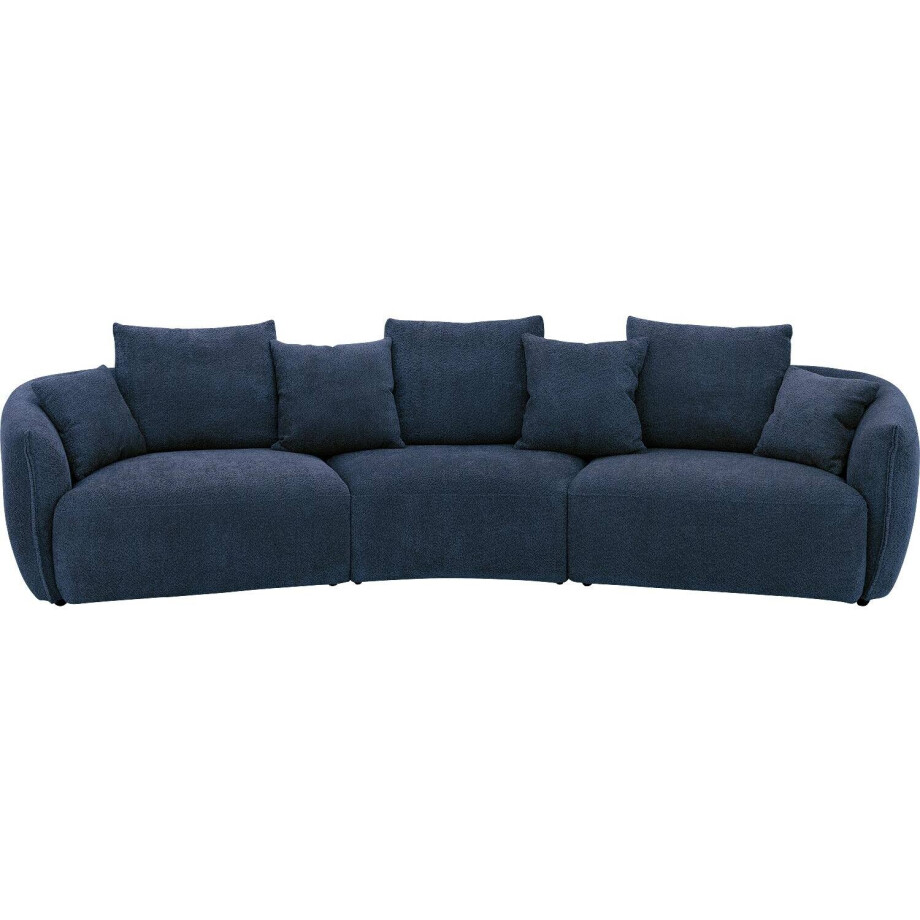 Goossens Bank Fay blauw, stof, 1,5-zits, stijlvol landelijk Goossens Bank Fay blauw, stof, 1,5-zits, stijlvol landelijk afbeelding 1