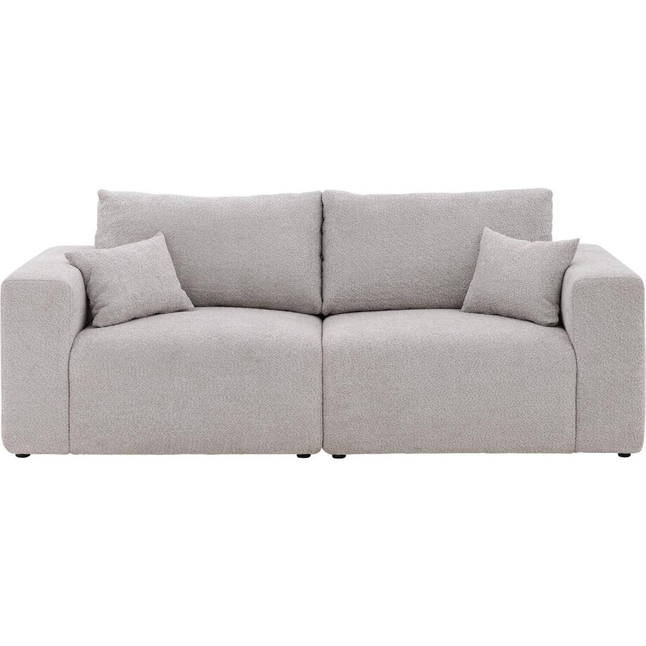 Goossens Bank Mika grijs, stof, 2-zits, Goossens Bank Mika grijs, stof, 2-zits, afbeelding 1