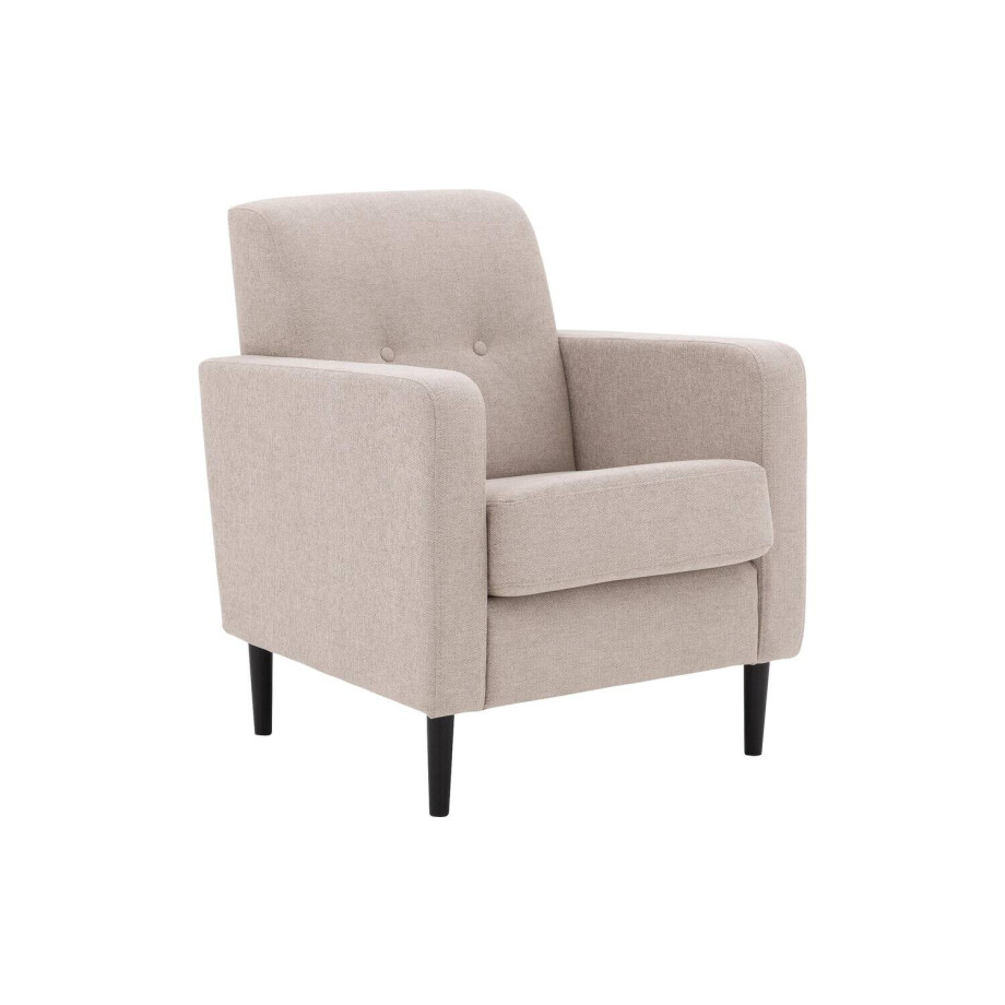 Goossens Fauteuil Hipp, Fauteuil 2 knopen in de rug Goossens Fauteuil Hipp, Fauteuil 2 knopen in de rug afbeelding 1