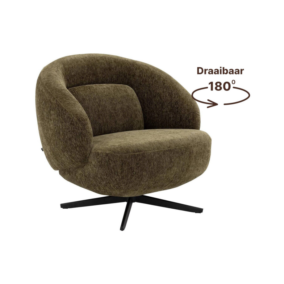 Goossens Draaifauteuil Saar, Draaifauteuil Goossens Draaifauteuil Saar, Draaifauteuil afbeelding 1