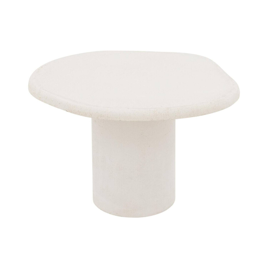 Goossens Salontafel Stone organisch, beton wit, urban industrieel, 50 x 31 x 40 cm afbeelding 1