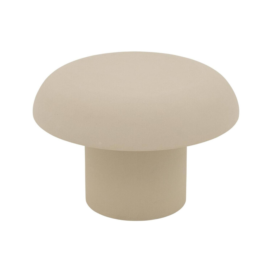 Goossens Salontafel Mushroom rond, leefbeton grijs, urban industrieel, 60 x 40 x 60 cm afbeelding 1