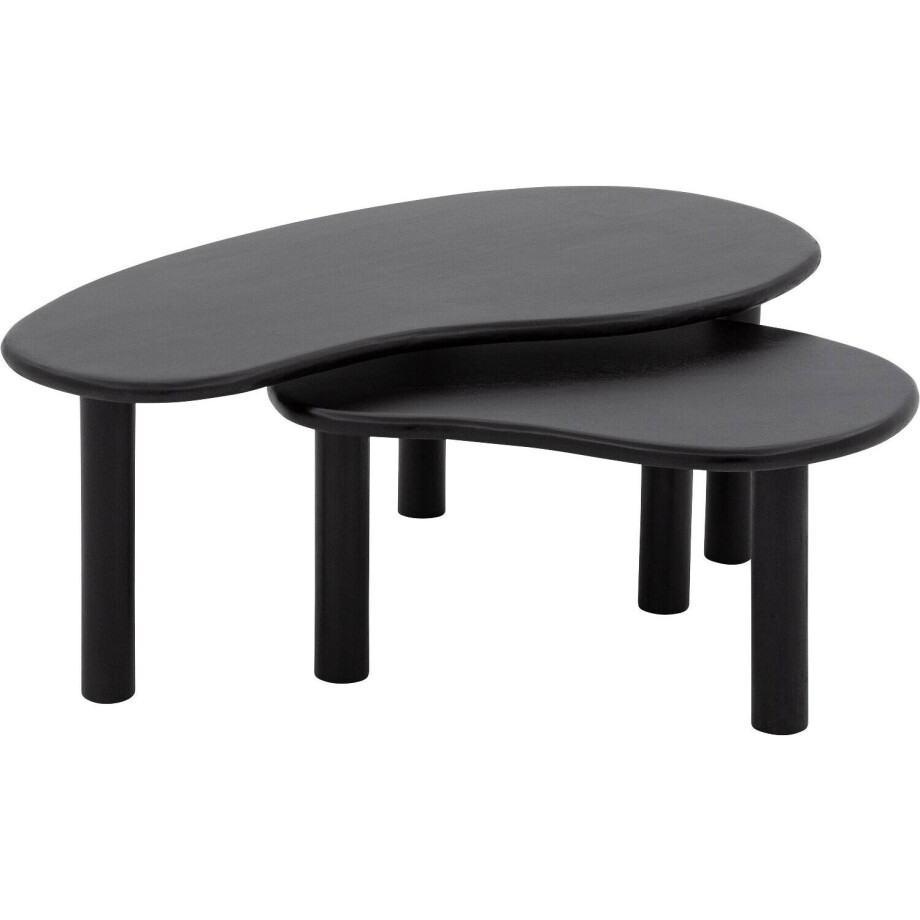 Goossens Salontafel Elan organisch, hout mango zwart,, 110 x 39 x 60 cm Goossens Salontafel Elan organisch, hout mango zwart,, 110 x 39 x 60 cm afbeelding 1