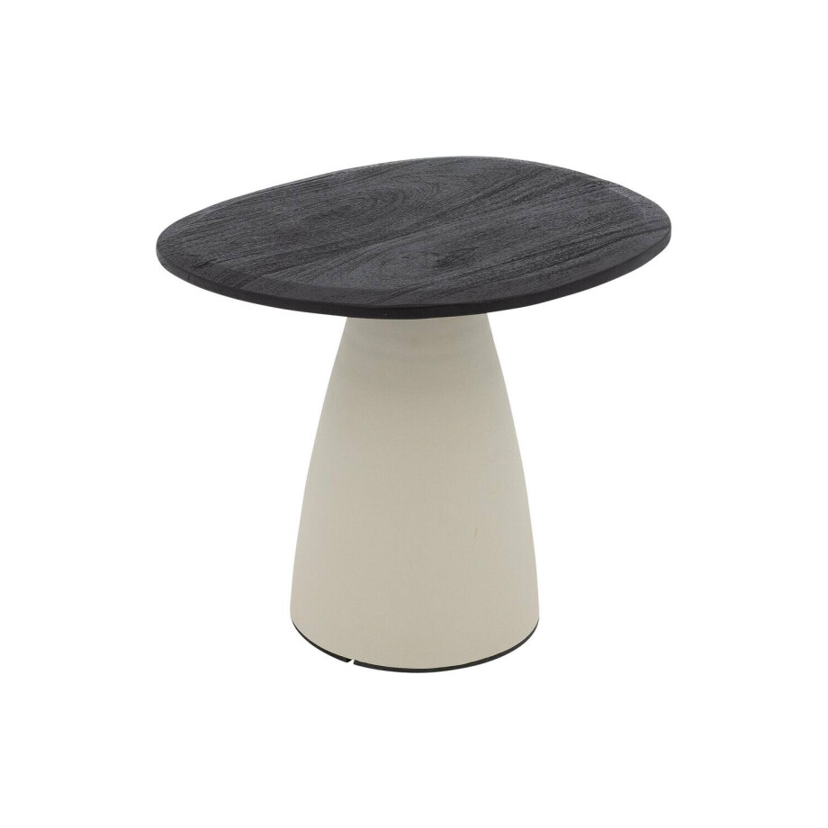 Goossens Salontafel Lira organisch, hout mango zwart,, 50 x 42 x 43 cm afbeelding 1