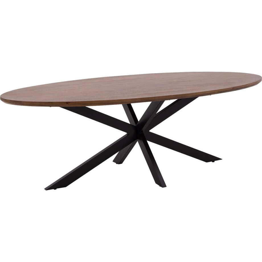 Goossens Eettafel Nilo, Ovaal 240 x 110 cm afbeelding 1