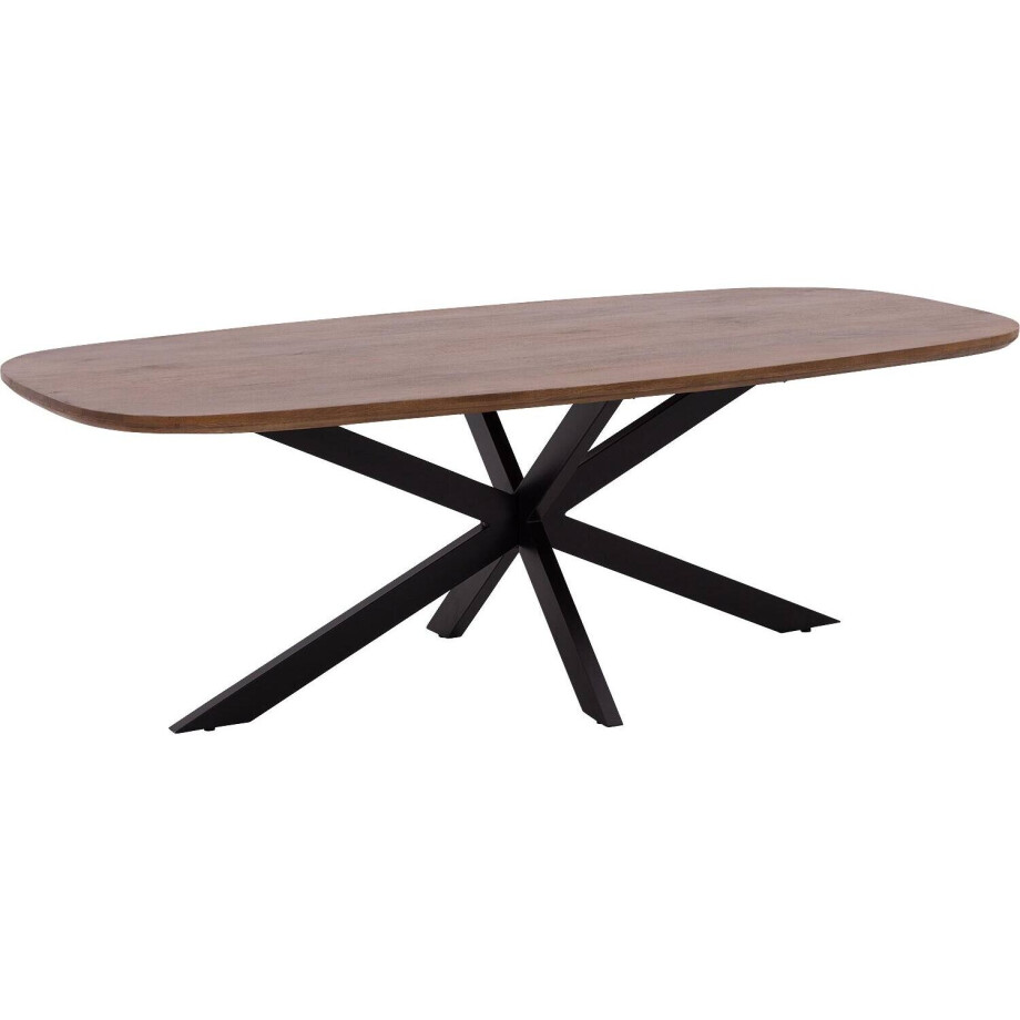Goossens Eettafel Nilo, Semi rechthoekig 230 x 105 cm afbeelding 1