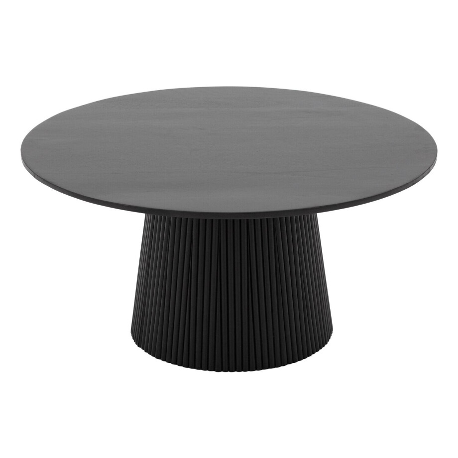 Goossens Salontafel Zaro rond, hout mango zwart,, 80 x 38 x 80 cm Goossens Salontafel Zaro rond, hout mango zwart,, 80 x 38 x 80 cm afbeelding 1