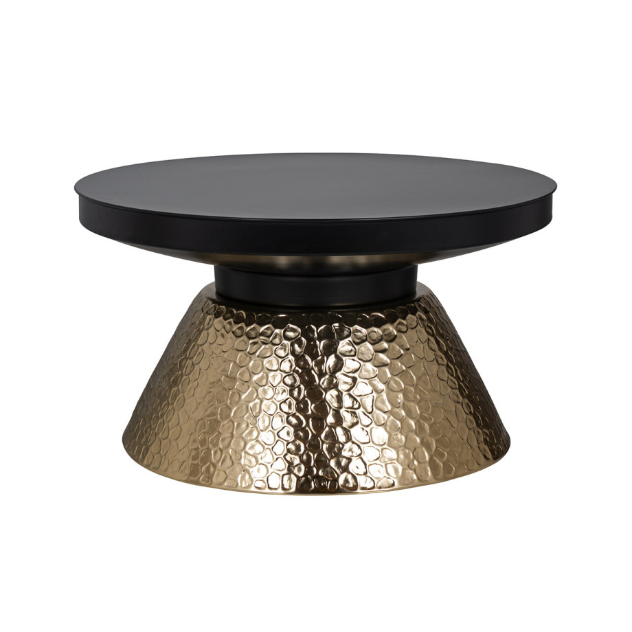 Richmond Salontafel 'Freddie' 75cm, kleur Zwart/Goud afbeelding 