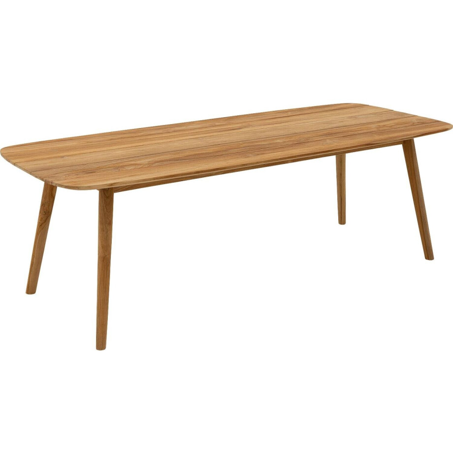 Goossens Tuintafel Lago, Semi rechthoekig 240x100 cm Goossens Tuintafel Lago, Semi rechthoekig 240x100 cm afbeelding 1
