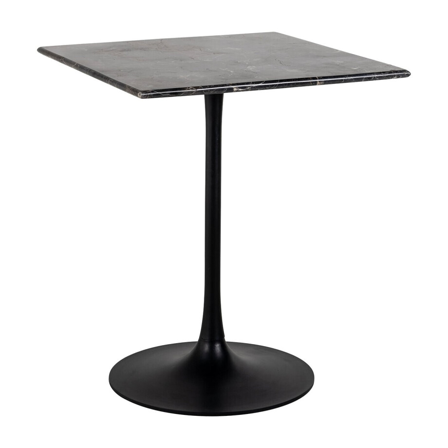 Richmond Bistrotafel 'Carlten' Marmer, 65 x 65cm, kleur Zwart afbeelding 1