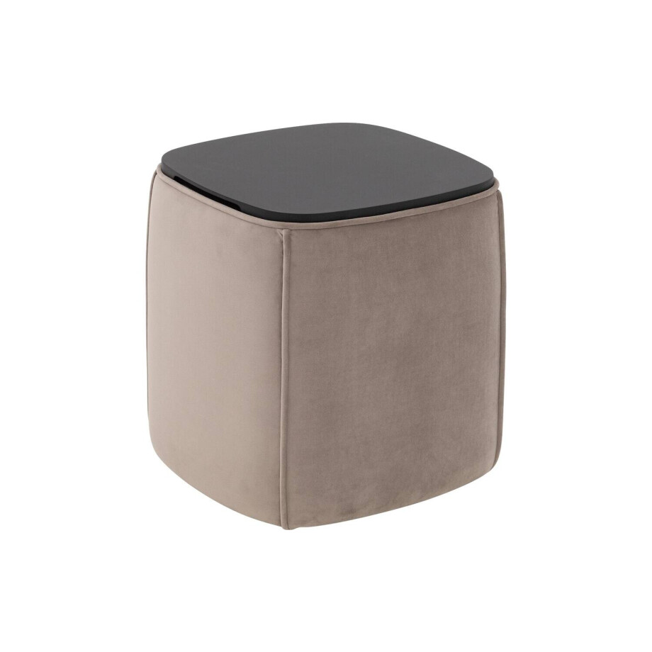 Goossens Nachtkastje Milano, 45 cm b x 45 cm h x 45 cm d met oplegblad hout afbeelding 1