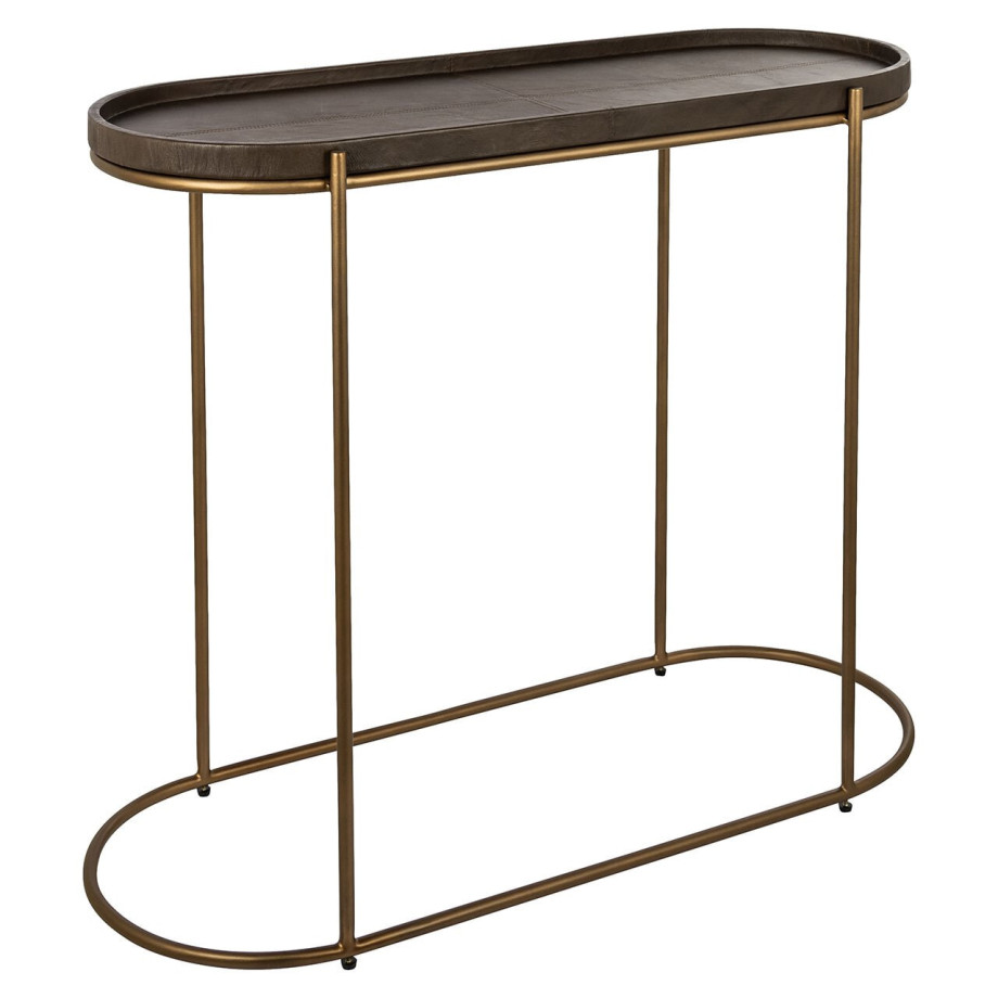 Richmond Sidetable 'Zillon' Leder, 97cm afbeelding 1