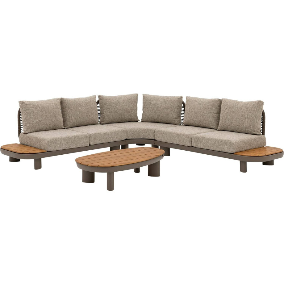 Goossens Loungeset Monaco bruin, buitenstof, 2-zits, afbeelding 1