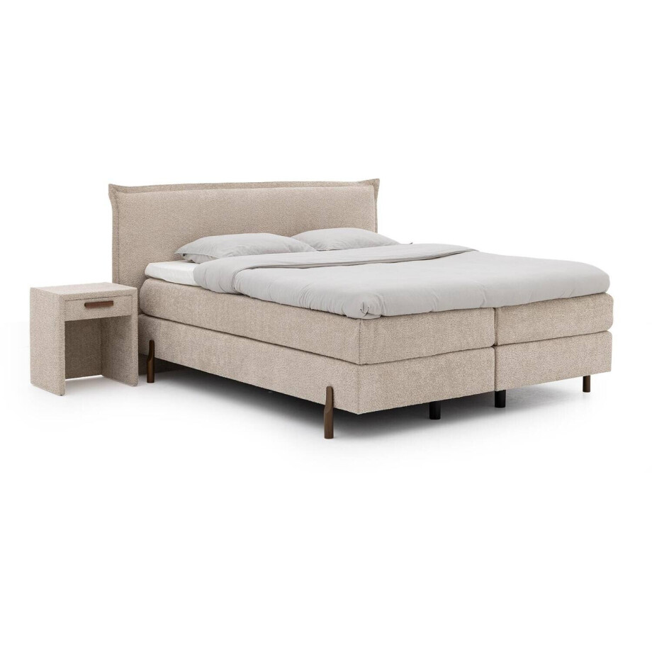 Goossens Boxspring Compleet Gs 200 Compleet, Vlak 180 x 210 cm box (=2x90cmx210cm) 2x matras gestoffeerd pocketvering,1x matrastopper fix comfort Goossens Boxspring Compleet Gs 200 Compleet, Vlak 180 x 210 cm box (=2x90cmx210cm) 2x matras gestoffeerd pocketvering,1x matrastopper fix comfort afbeelding 1