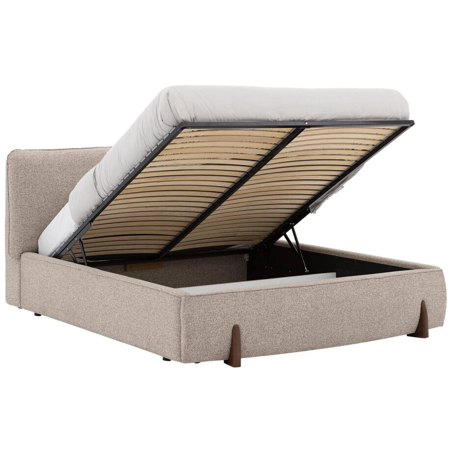 Goossens Bedframe Luxy Storage, 140 x 200 cm met storage, met 2x lattenbodem Goossens Bedframe Luxy Storage, 140 x 200 cm met storage, met 2x lattenbodem afbeelding 1