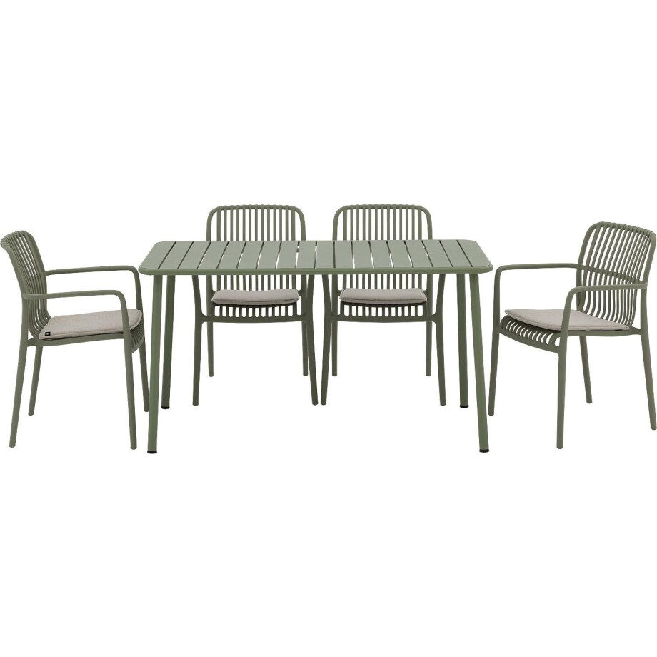 Goossens Tuintafel Verge, Tuintafel 140x70 cm afbeelding 1