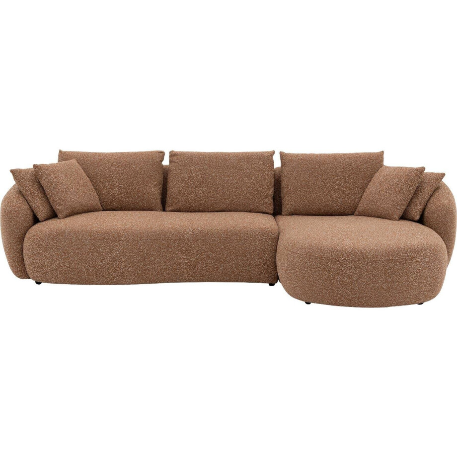 Goossens Hoekbank Ava rood, stof, 3-zits, met chaise longue rechts Goossens Hoekbank Ava rood, stof, 3-zits, met chaise longue rechts afbeelding 1