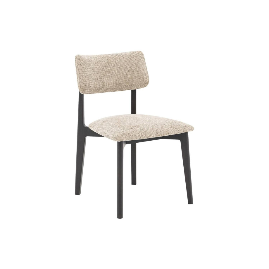 Goossens Stoel Kris met Massief Houten Frame bruin stof leuning, modern design Goossens Stoel Kris met Massief Houten Frame bruin stof leuning, modern design afbeelding 1