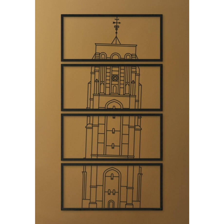 Wanddecoratie | Oldehove Leeuwarden - XL (80x145cm) afbeelding 1