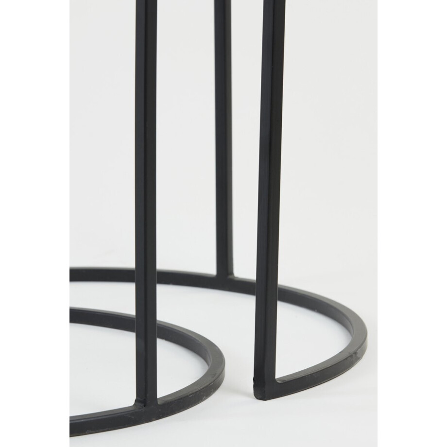 Light & Living - Bijzettafel TALCA - Ø49x50.5cm - Zilver - Set van 2 afbeelding 1