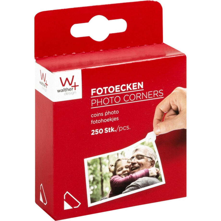 Fotohoeken walther design 10x18mm 250 stuks Fotohoeken walther design 10x18mm 250 stuks afbeelding 1