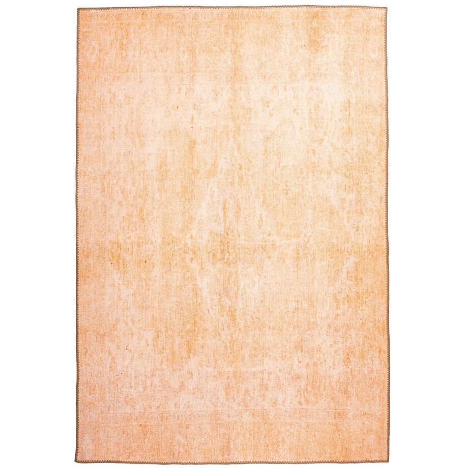 Padiro laagpolig vloerkleed - 230 x 330 cm - Beige - Oriëntaals / Oosters Vintage, Decoratief patroon - Polyester, Katoen - vloerverwarming afbeelding 1