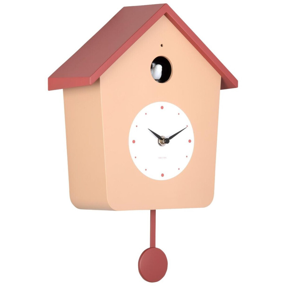 Karlsson Wandklok Cuckoo Light - Zachtbruin - 23x10.5x26.4cm - Wandklok Scandinavisch afbeelding 1