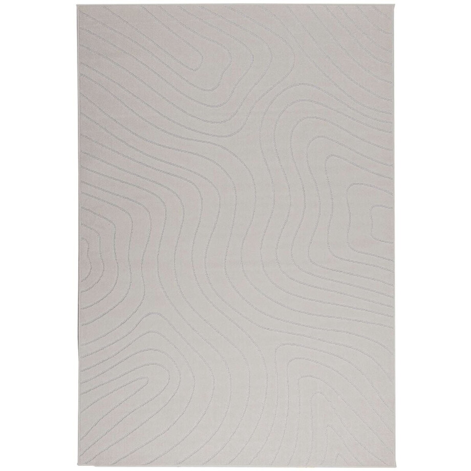 vidaXL - Vloerkleden - Rechthoekig - PALMERAS - Crème - 200 - x - 140 - cm - Polyester vidaXL - Vloerkleden - Rechthoekig - PALMERAS - Crème - 200 - x - 140 - cm - Polyester afbeelding 1