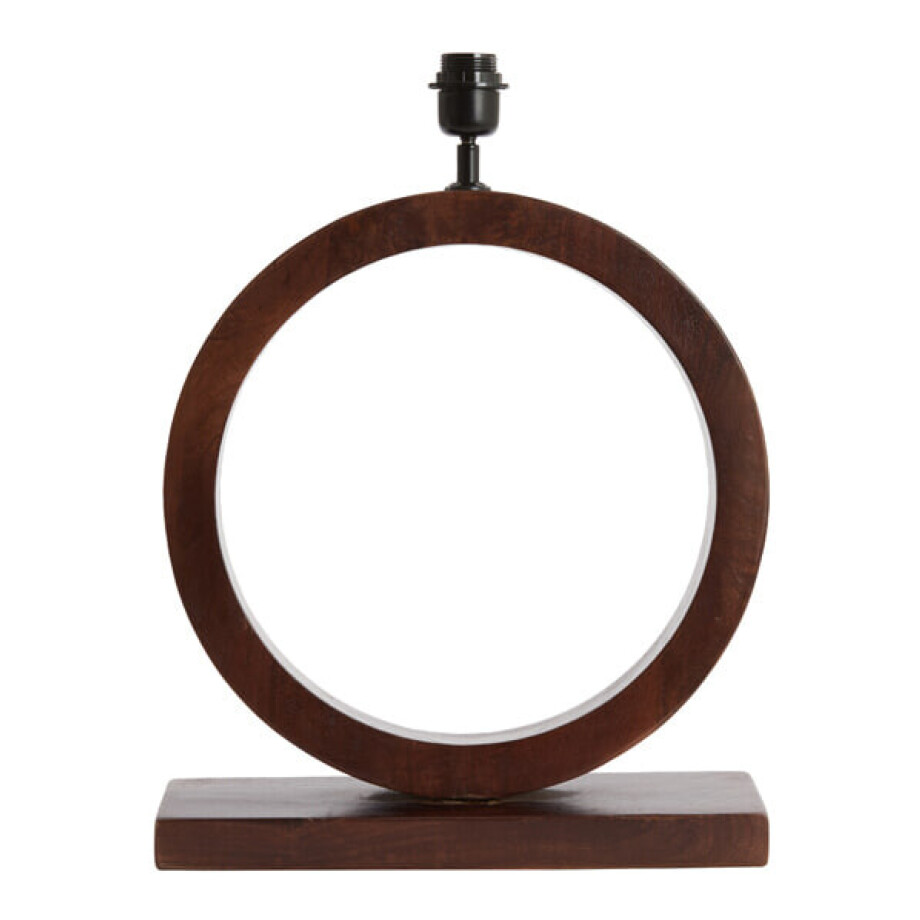 Light & Living Tafellamp 'Tinar' Mangohout, 55cm, kleur Mat Bruin (excl. kap) Light & Living Tafellamp 'Tinar' Mangohout, 55cm, kleur Mat Bruin (excl. kap) afbeelding 1