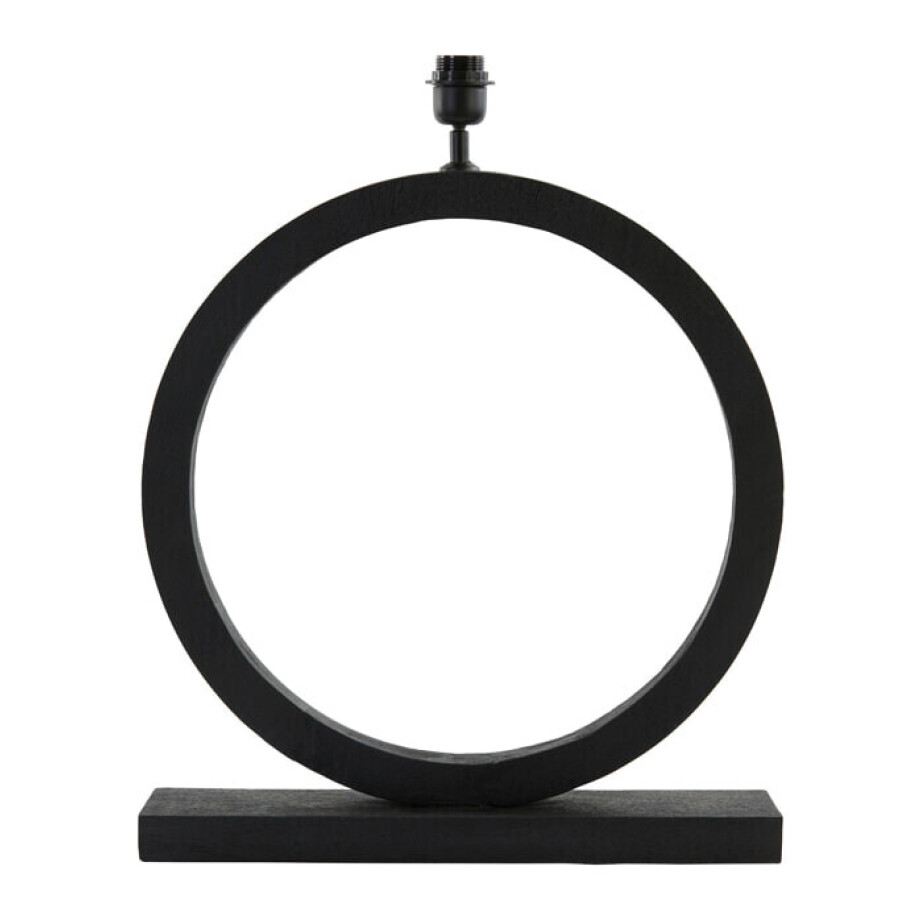 Light & Living Tafellamp 'Tinar' Mangohout, 64cm, kleur Mat Zwart (excl. kap) Light & Living Tafellamp 'Tinar' Mangohout, 64cm, kleur Mat Zwart (excl. kap) afbeelding 1