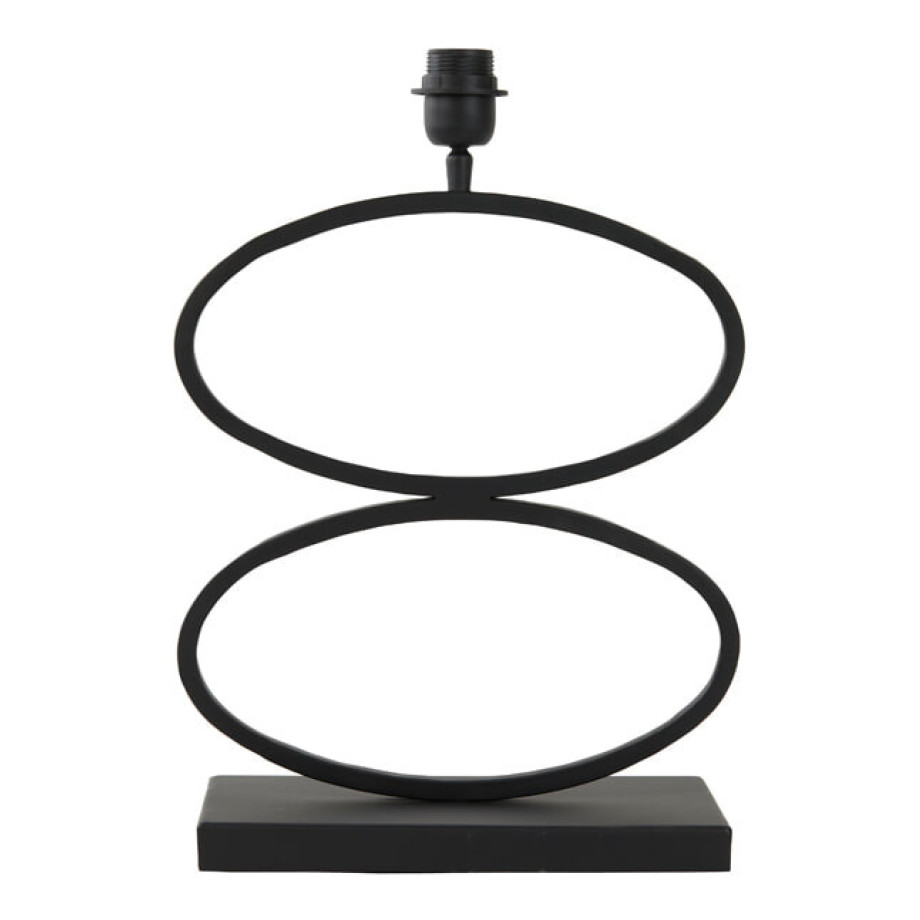 Light & Living Tafellamp 'Stelius' 42cm, kleur Mat Zwart (excl. kap) Light & Living Tafellamp 'Stelius' 42cm, kleur Mat Zwart (excl. kap) afbeelding