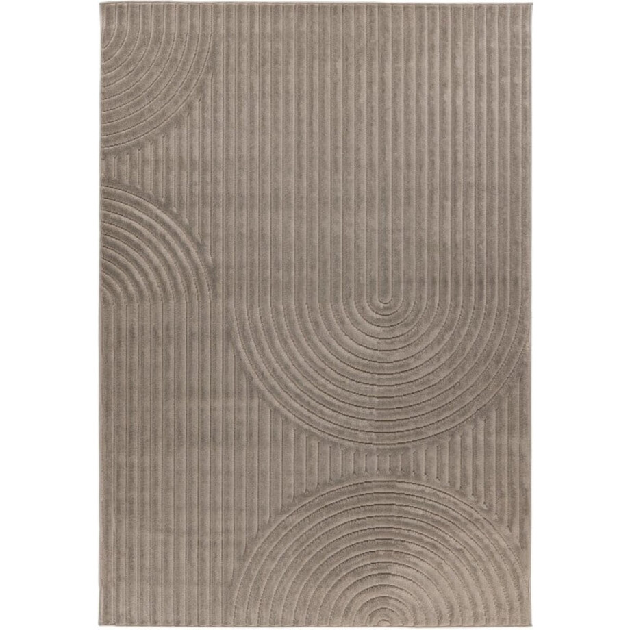 Flycarpets Justina Modern Japandi Stijl Voor Binnen & Buiten Vloerkleed - Grijs - 160x230 cm afbeelding 1