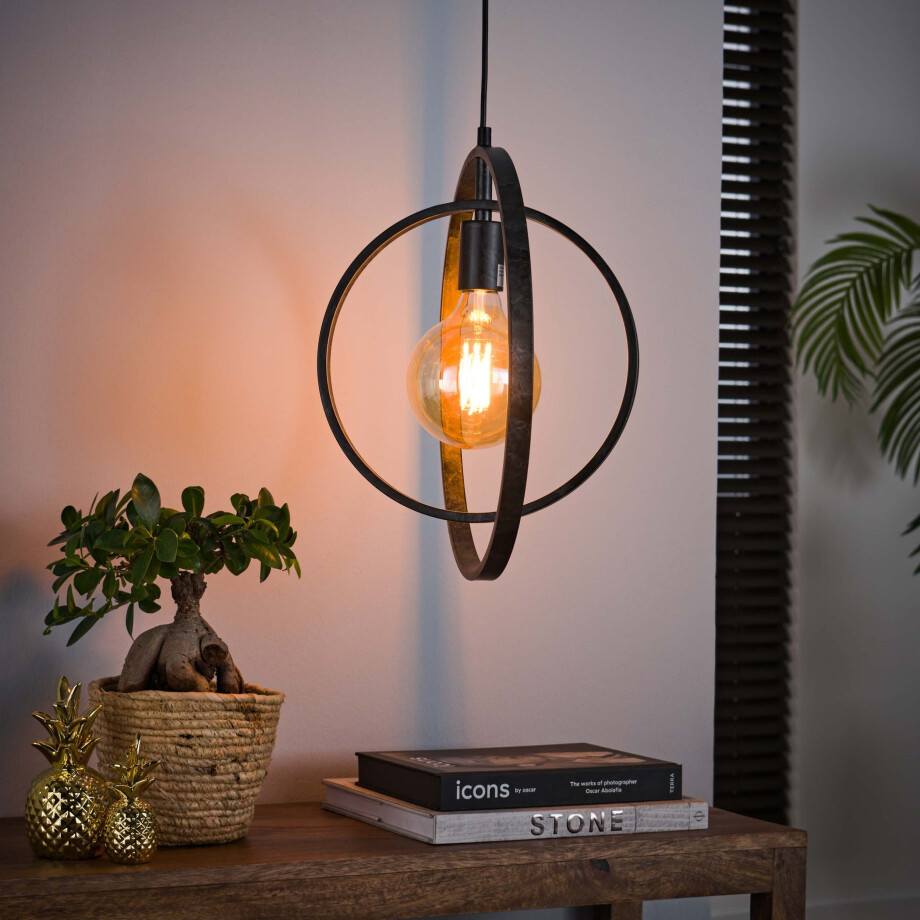 Hanglamp Turn Around 1-lichts Charcoal afbeelding 1