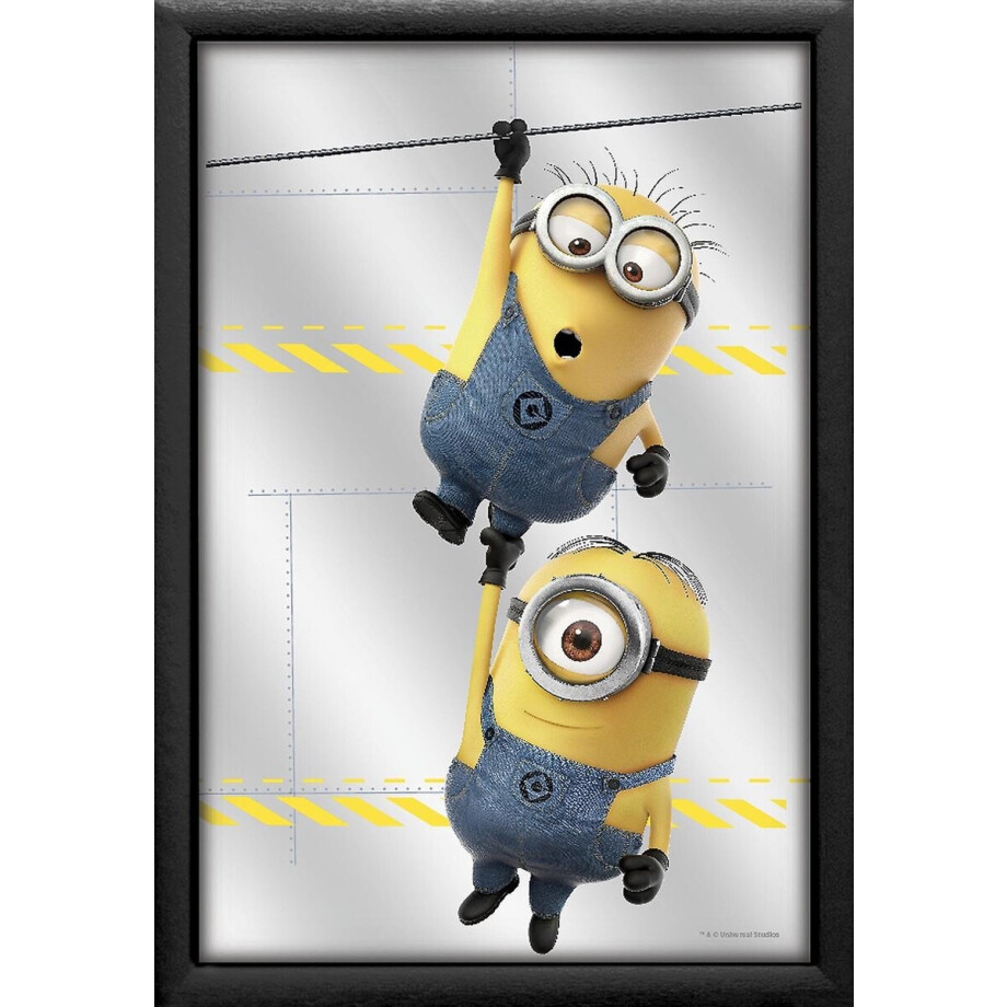 Minions - Despicable Me Wandspiegel - Kinderkamer - Wandspiegel - Afmeting 32 cm. hoog en 22 cm. breed!! Minions - Despicable Me Wandspiegel - Kinderkamer - Wandspiegel - Afmeting 32 cm. hoog en 22 cm. breed!! afbeelding 1