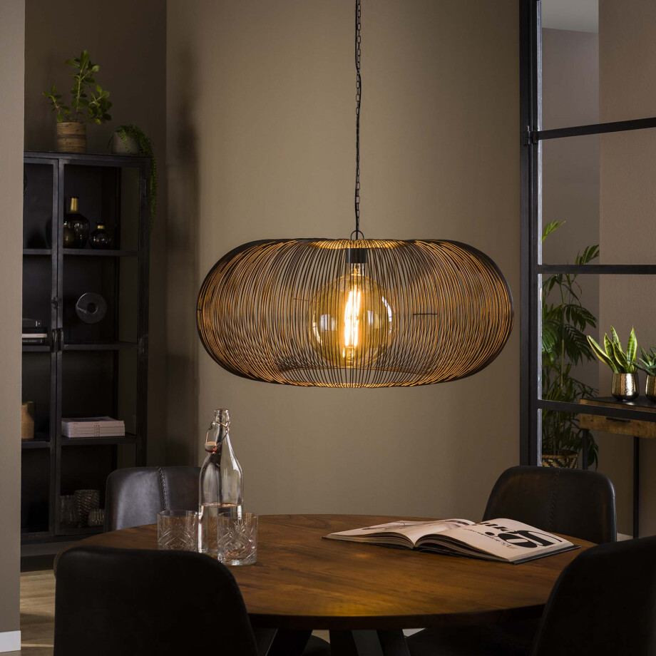 Hanglamp 'Mallory' Metaal, Ø70cm Hanglamp 'Mallory' Metaal, Ø70cm afbeelding 1