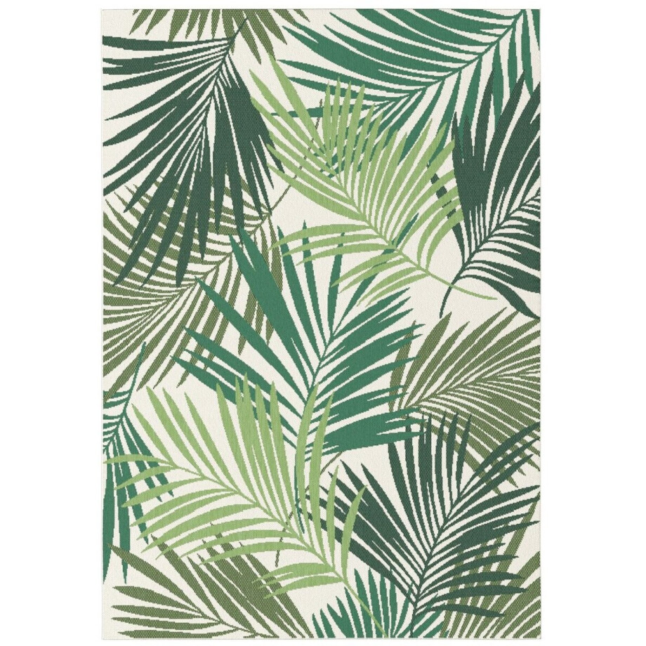 Buitenkleed palmbladeren - Verdant Palm groen 200x290 cm Buitenkleed palmbladeren - Verdant Palm groen 200x290 cm afbeelding 1