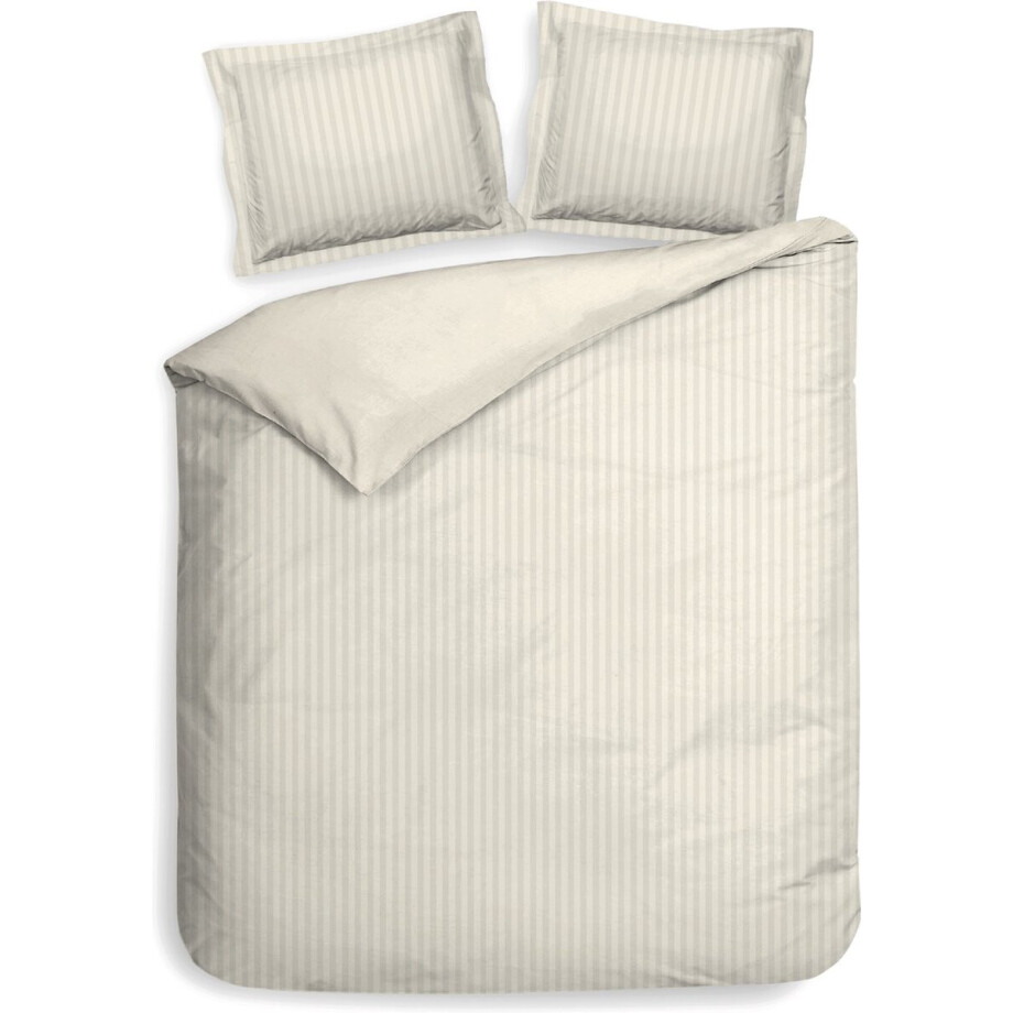 Heckettlane Banda Dekbedovertrek - Tweepersoons - Katoensatijn - 200x200-220cm - Off-White Heckettlane Banda Dekbedovertrek - Tweepersoons - Katoensatijn - 200x200-220cm - Off-White afbeelding 1