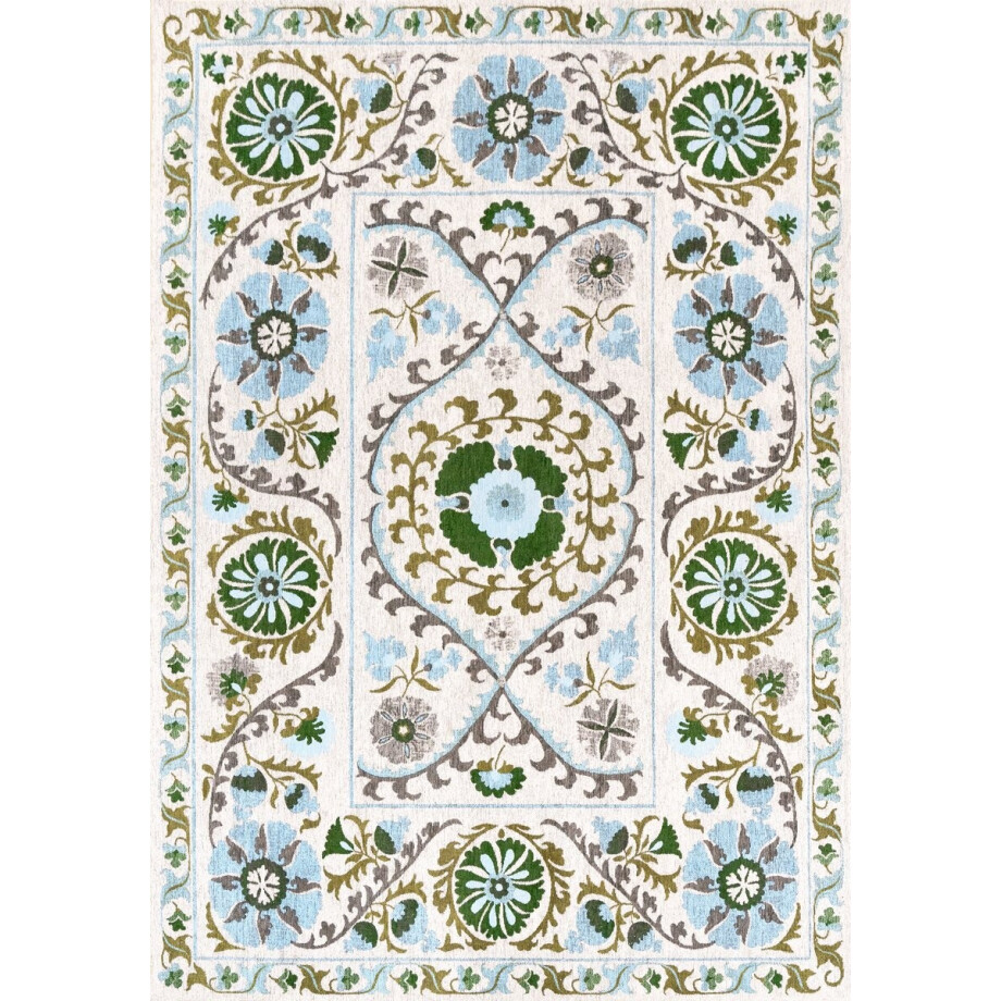 Louis De Poortere vloerkleed Slavia - wit - 200x280cm afbeelding 1