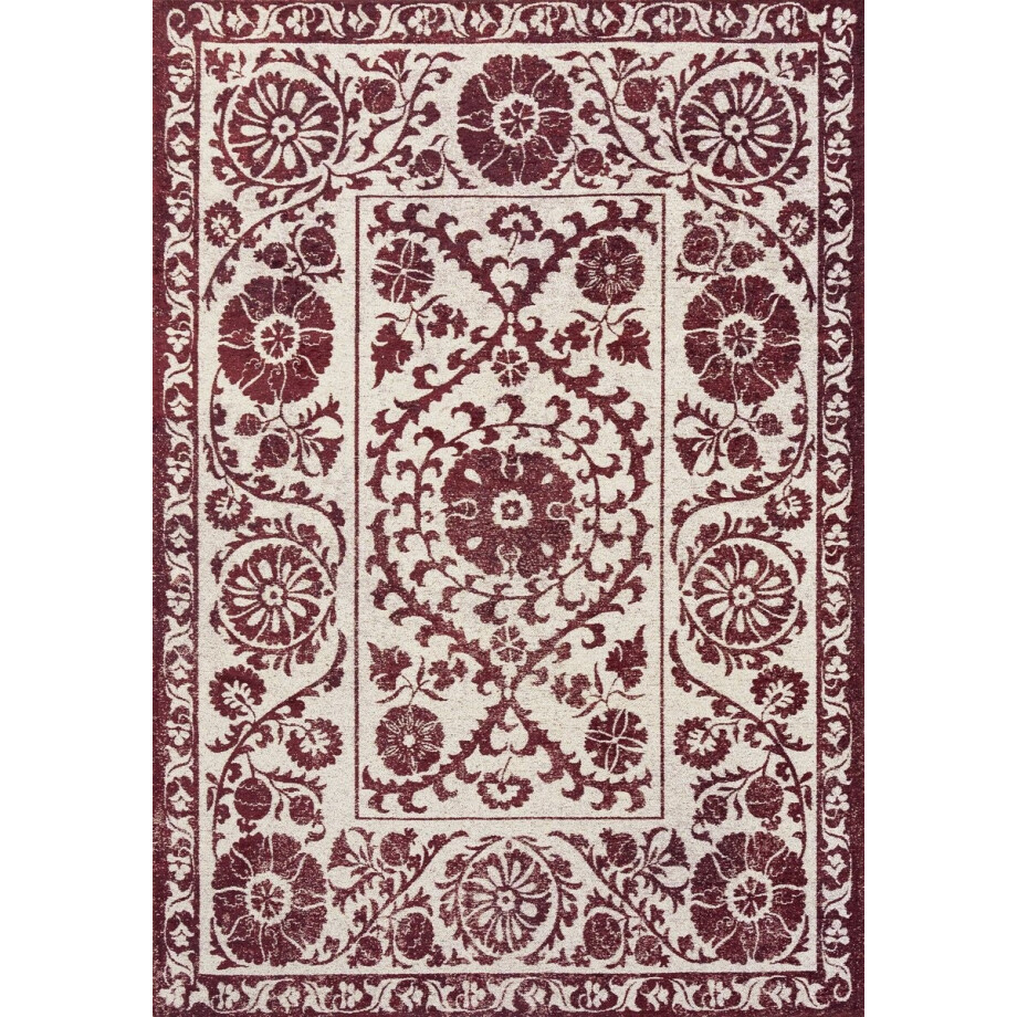 Louis De Poortere vloerkleed Zephyr - rood - 240x340cm Louis De Poortere vloerkleed Zephyr - rood - 240x340cm afbeelding 1