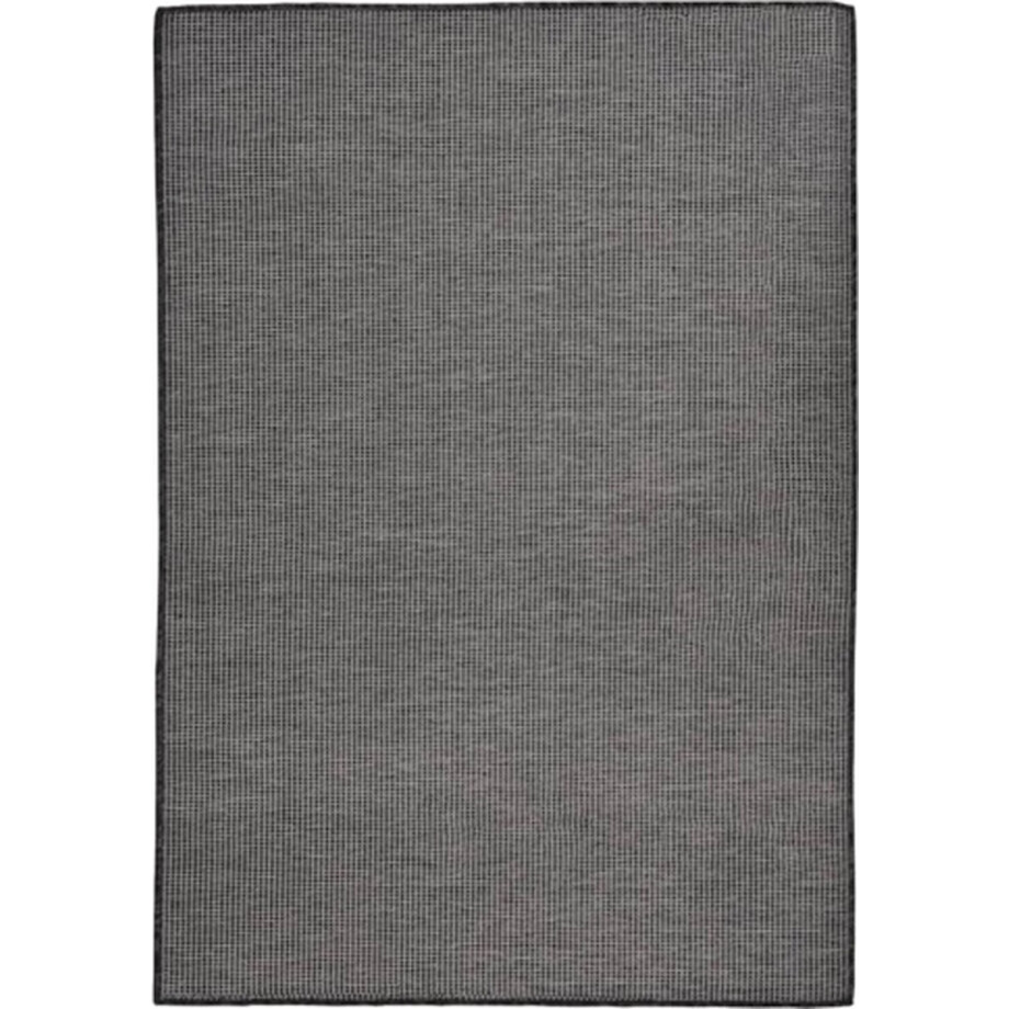 vidaXL - Buitenkleed - platgeweven - 160x230 - cm - grijs vidaXL - Buitenkleed - platgeweven - 160x230 - cm - grijs afbeelding 1