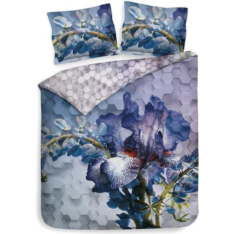 Heckett & Lane Kaz Dekbedovertrek - Lits-jumeaux - 240x200/220 cm - Royal Purple afbeelding 1