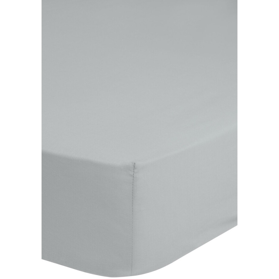 Hoeslaken 180x220 cm - Grijs - 2 Persoons - 100% Katoen - Oeko-Tex Gecertificeerd afbeelding 1