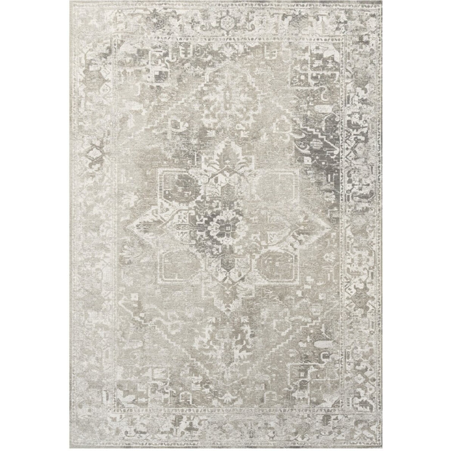 Wasbaar Binnen & Buiten Vloerkleed - 140 x 200 cm - Louis De Poortere Tabriz Suede - Laagpolig Tapijt - Gerecycled PET - Made in Belgium - Circulair Wasbaar Binnen & Buiten Vloerkleed - 140 x 200 cm - Louis De Poortere Tabriz Suede - Laagpolig Tapijt - Gerecycled PET - Made in Belgium - Circulair afbeelding 1