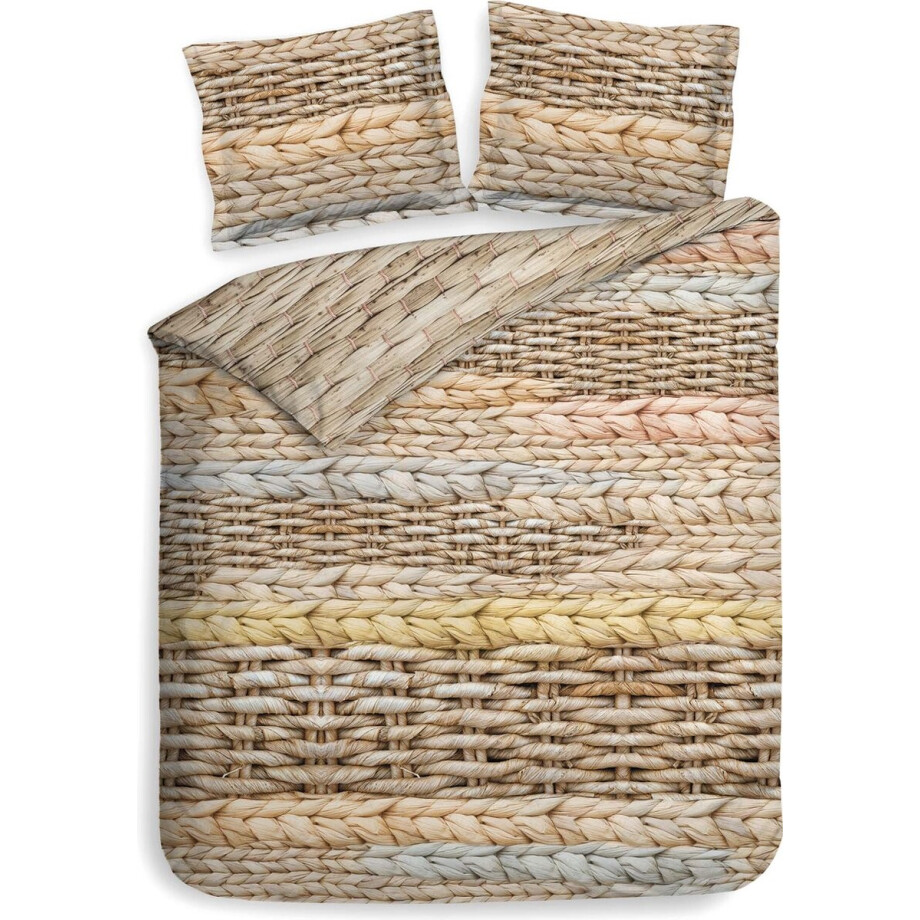 Heckett & Lane Foster Dekbedovertrek - Lits-jumeaux - 260x200/220 cm - Candied Beige Heckett & Lane Foster Dekbedovertrek - Lits-jumeaux - 260x200/220 cm - Candied Beige afbeelding 1